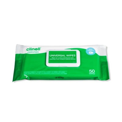 Clinell Universal Wipes Adhesive Back  x50