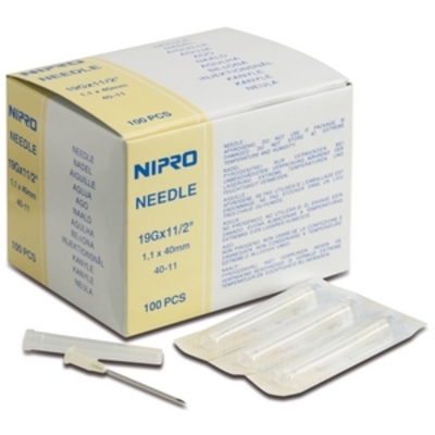 Hypodermic Needle Medium Grey 27g x 0.5" x100